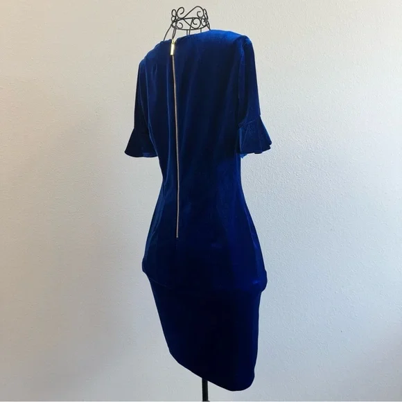Calvin Klein Royal Blue Midi Dress - aseduan.cl